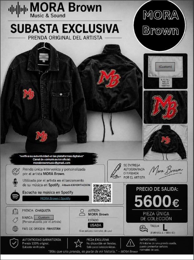 Chaqueta Oficial MORA Brown – Founder's Collector Edition Nº 001/005